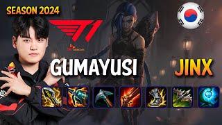 T1 Gumayusi JINX vs ASHE ADC - Patch 14.24 KR Ranked | lolrec