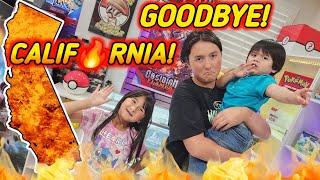 WE'RE LEAVING TO ANOTHER STATE! GOODBYE CALIFORNIA WILDFIRES! Emotional Vlog!