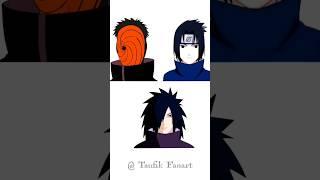 Trying Tiktok art Sasuke Madara Obito mix  Next? #short #drawing #naruto #anime #tiktok