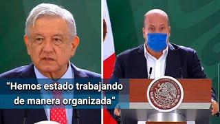 AMLO pide a Alfaro hacer a un lado banderas partidistas