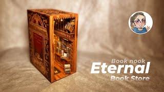 Building the Eternal Book Store Book Nook: A Detailed DIY Journey Book Nook by Cutebee