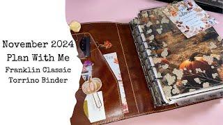 November 2024 Plan With Me || NEW Torrino Binder || Cocoa Daisy Cozy Season || Monthly Setup