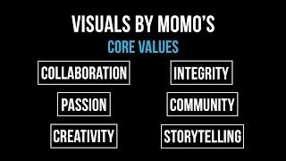 Chris and Momo from Visuals by Momo presents their Core Values