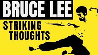 BRUCE LEE⌁Striking Thoughts⌁Wisdom Quotes for Daily Living .