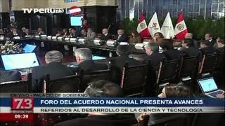 Presentan avances sobre ciencia y tecnología en sesión del Acuerdo Nacional (Canal 7.3)