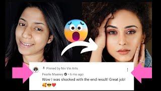 Pearle Maaney Makeup Transformation @PearleMaaneyShow | Niv Vin Arts |