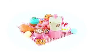 Kids Tea Party Set Picnic Basket with Handles - The Magic Toy Shop