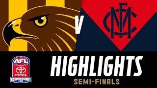 Hawthorn v Melbourne Highlights | Semi Final, 2018 | AFL