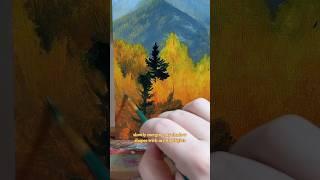 Mini-Lesson: Bright Autumn Trees #paintingtutorial