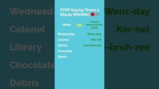 STOP Saying These 5 Words WRONG!  (You’ve Been Mispronouncing Them!) #1 