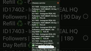 increase instagram followers non drop 100% || Refill