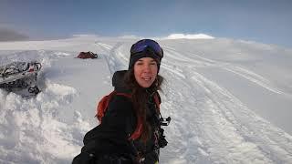 Skiing + Snowmobiling Mt. Baker Backcountry