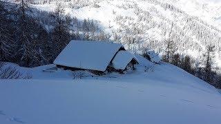 Leben auf der Alm im Winter