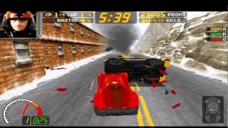 Carmageddon 1: Gameplay destroying cars and polices