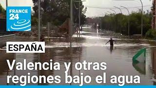 Lluvias torrenciales en sur y este de España dejan graves inundaciones en varias provincias