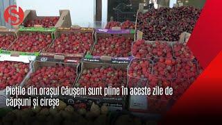 Piețile din orașul Căușeni sunt pline în aceste zile de căpșuni și cireșe