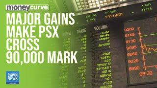 Major Gains Make PSX Cross 90,000 Mark During Intraday Trade | Dawn News English