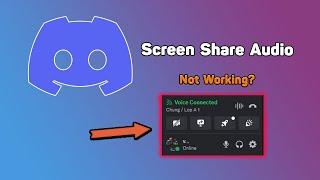 How to Stream with Sound on Discord - Fix Screen Share Audio Not Working on Discord New 2024