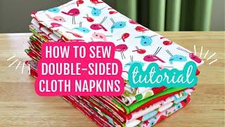 Double Sided Cloth Napkins Tutorial