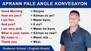 Ann Aprann pale Angle Konvesayon Angle pou pa gen pwoblem le ou rive USA