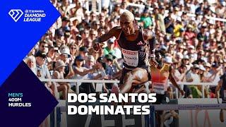 Alison Dos Santos dominates the field in Stockholm in the men's 400m Hurdles - Wanda Diamond League