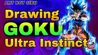 Goku Ultra Instinct Drawing