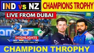 Live: Highlights: IND vs NZ Champions Trophy Final 2025 Highlights | Champions Trophy Highlights