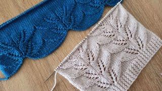 KÜÇÜK YAPRAKLAR ÖRGÜ MODELİ / yelek modelleri / knitting pattern