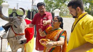 हमारी नयी ग़ाय का सूर्य पुजन  #baawalechorevlogs #suryapujan #cowlover #cowvlog  #vasudhakipooja