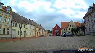 D: Stadt Usedom. Landkreis Vorpommern-Greifswald. Fahrt durch die Stadt. August 2017