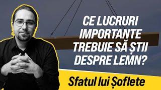 Ce este important să știi despre lemn atunci când lucrezi cu el?