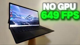I Bought a Gaming Laptop With NO GPU But Gets 649 FPS