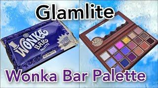 NEW Wonka x Glamlite Wonka Bar Palette with Swatches & 2 Eye Looks