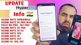  HyperOS Update - Redmi Not 10/ Note 10s/ Note 10 Pro /10 Pro Max/10 5G /10T 5G/Redmi 10 Series