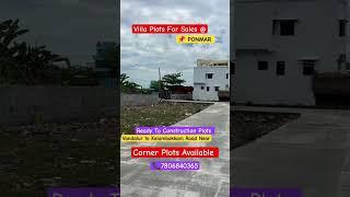 Residential Villa Plots For Sales @Ponmar #ponmar #tambaram #guduvanchery #vandalur #mambakkam #plot