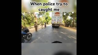 when #police try to #caught me  #waitforend #motovlog  @aryan-tr08rider #shorts
