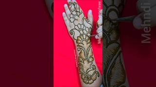 Easy & Stylish Back Hand Mehndi Design | #mehndi #mehndibybhagyashree #shorts #henna #mehndidesign