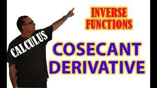 Inverse COSECANT derivative  (trigonometric function)