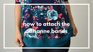 How to Attach the Bands on The Adrianne Sweater