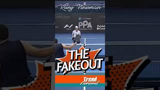 The Ultimate Fakeout #RileyNewman's Epic Pickleball Maneuver #pickleball #pickleballskills