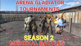 #fallout4 ARENA GLADIATOR TOURNAMENTS MEDIEVAL BATTLES SEASON 2 (16 teams fight to the death melee)