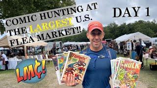 Hunting for Comics at a MASSIVE FLEA MARKET!!! Brimfield Day 1 of 2!!