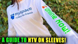 TIPS & TRICKS ON HOW TO APPLY HTV ON LONG SLEEVES || Lucykiins