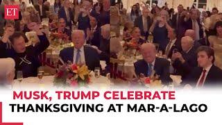 Elon Musk, Donald Trump, Sylvester Stallone celebrate Thanksgiving at Mar-a-Lago, video goes viral!