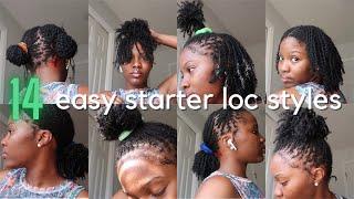 how to style starter locs | loc hairstyles for short hair | microloc styles | microlocs