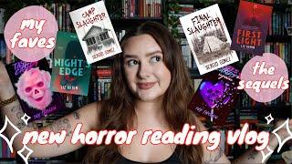 new release horror reading vlog 2024 | are the sequels as good as my favorite horror books?