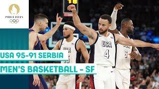 USA takes down Serbia to seal their spot in Men's Basketball Final  | Paris 2024 highlights