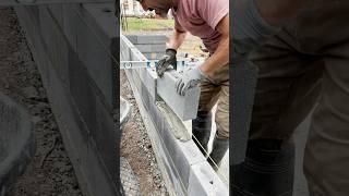 Brick Laying Tips ! How to lay 16 by 4 concrete blocks?