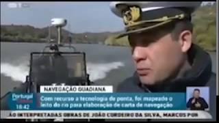 A navegação no rio Guadiana