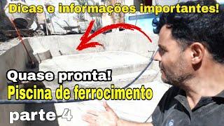 CONSTRUÇÃO DE PISCINA PASSO A PASSO, #4 técnica Ferrocimento, DICAS!  começe  a sua gastando pouco.